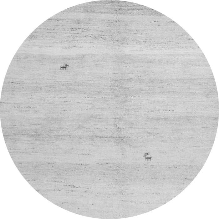 Square Solid Gray Modern Rug, con1406gry