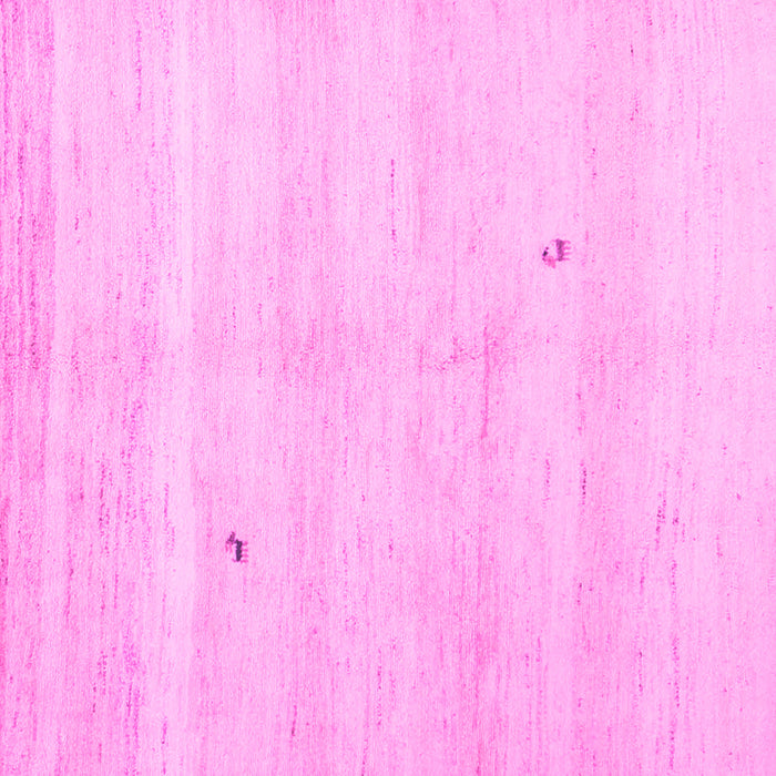 Square Machine Washable Solid Pink Modern Rug, wshcon1406pnk