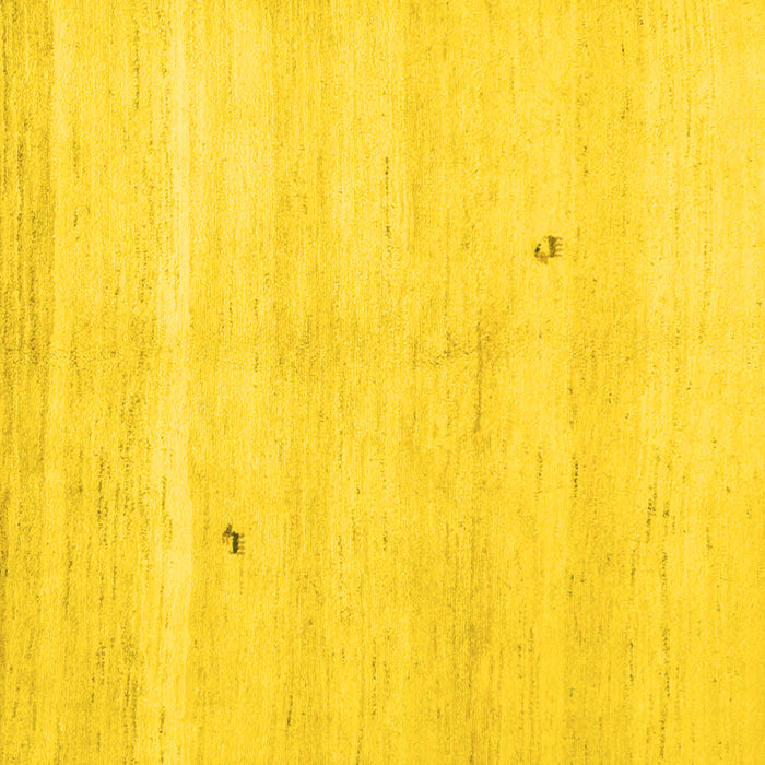 Square Solid Yellow Modern Rug, con1406yw