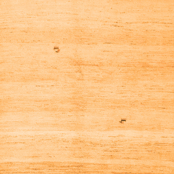 Round Machine Washable Solid Orange Modern Area Rugs, wshcon1406org