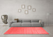 Contemporary Red Washable Rugs