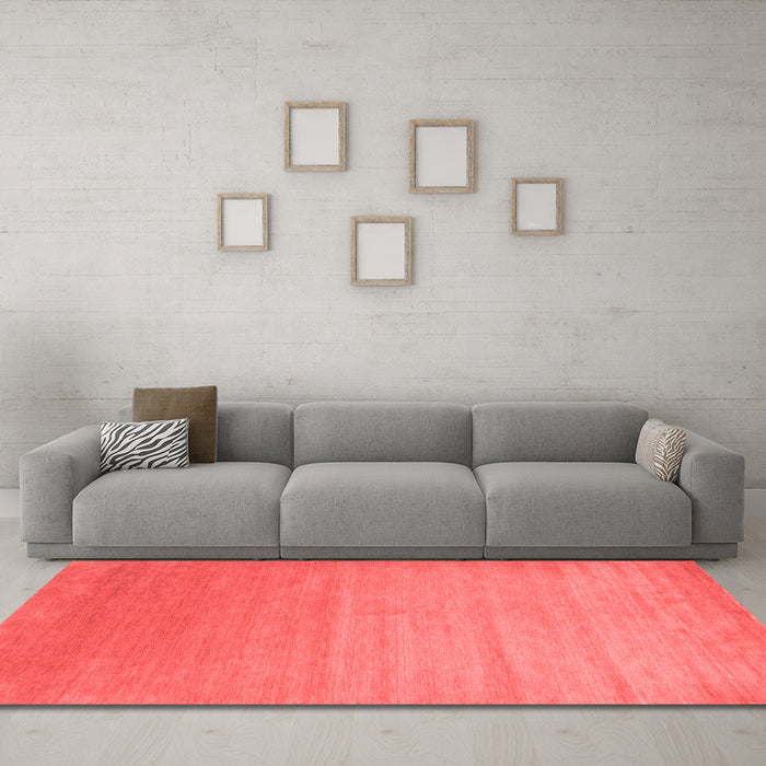 Contemporary Red Washable Rugs