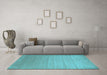 Machine Washable Abstract Light Blue Contemporary Rug in a Living Room, wshcon1407lblu