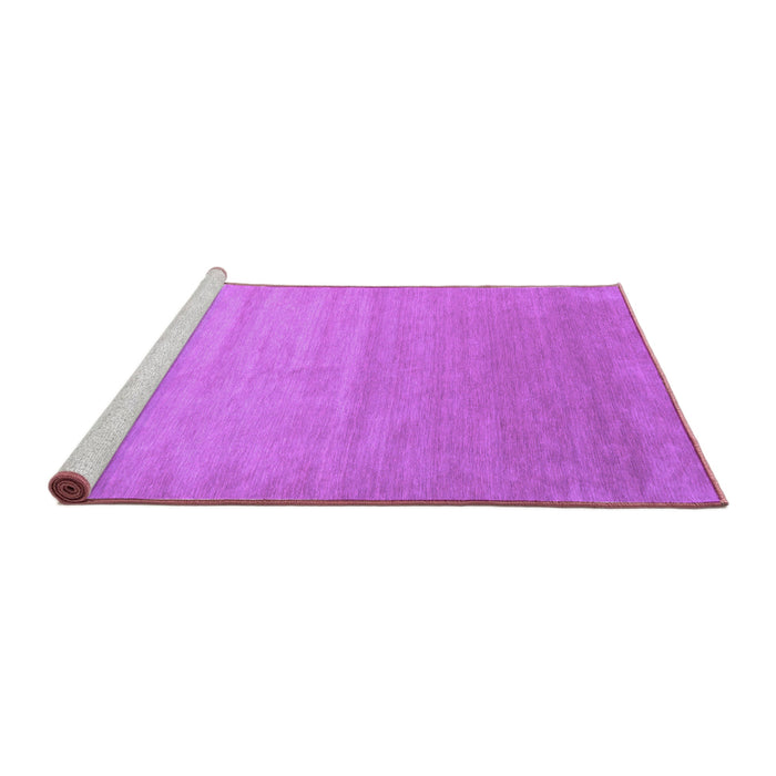 Sideview of Machine Washable Abstract Purple Contemporary Area Rugs, wshcon1407pur