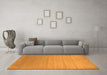 Machine Washable Abstract Orange Contemporary Area Rugs in a Living Room, wshcon1407org