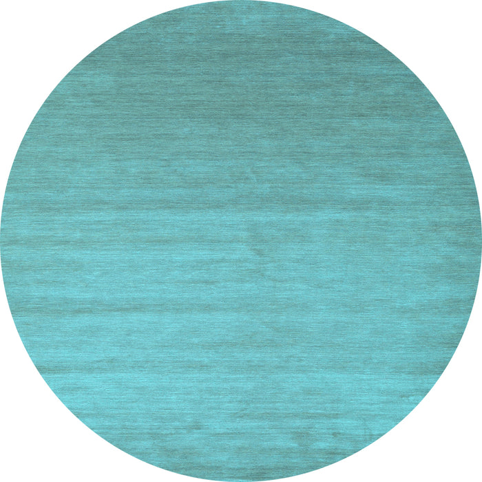 Round Machine Washable Abstract Light Blue Contemporary Rug, wshcon1407lblu
