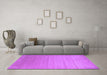 Machine Washable Abstract Purple Contemporary Area Rugs in a Living Room, wshcon1407pur