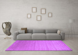 Machine Washable Abstract Purple Contemporary Area Rugs in a Living Room, wshcon1407pur
