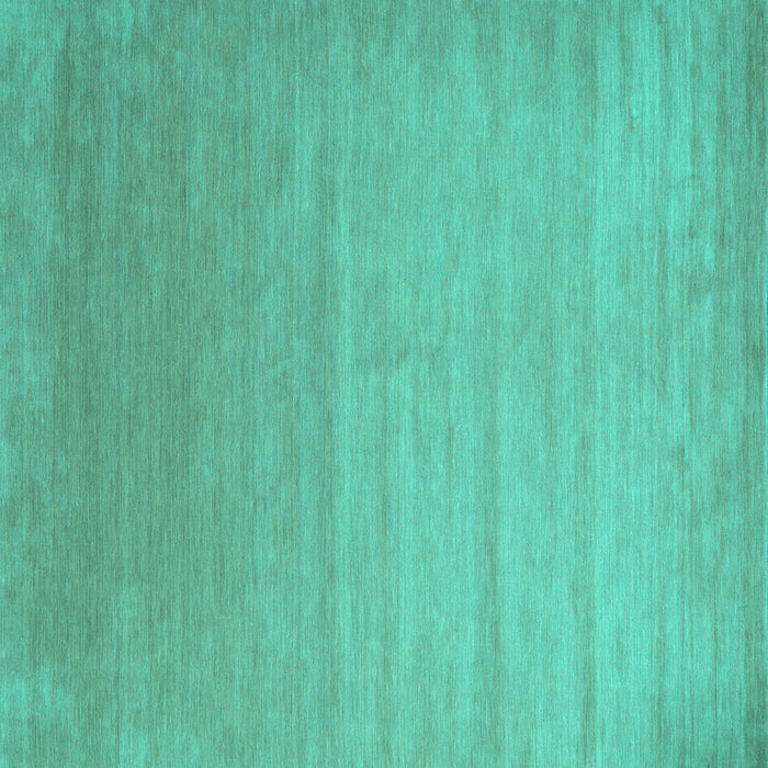 Square Abstract Turquoise Contemporary Rug, con1407turq