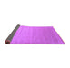 Sideview of Abstract Purple Contemporary Rug, con1407pur