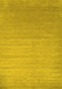 Abstract Yellow Contemporary Rug, con1407yw