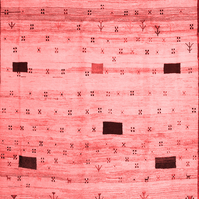 Machine Washable Abstract Red Contemporary Rug, wshcon1408red