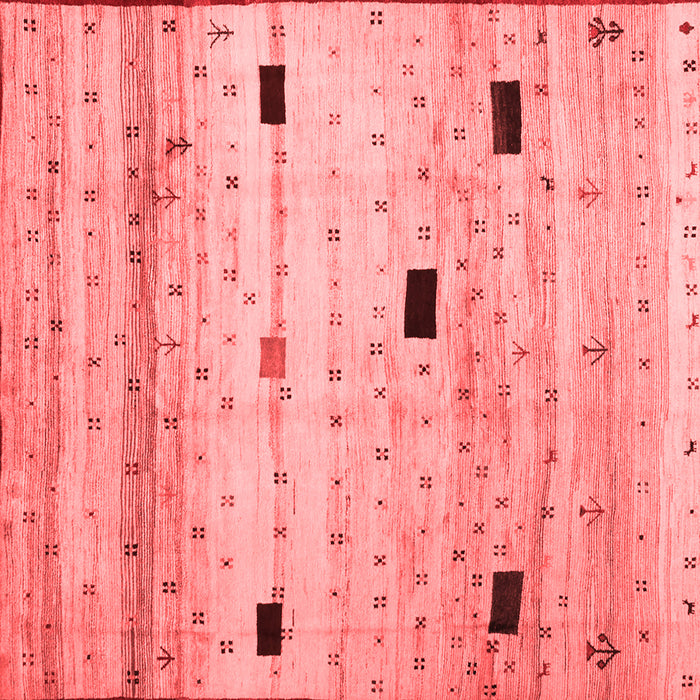 Machine Washable Abstract Red Contemporary Rug, wshcon1408red