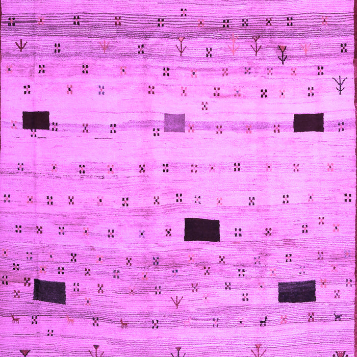 Abstract Purple Contemporary Rug, con1408pur