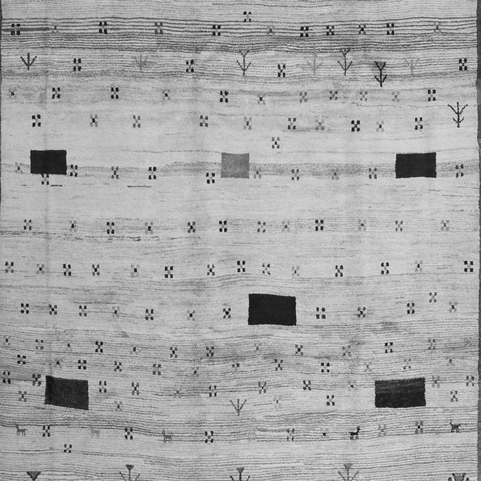 Serging Thickness of Machine Washable Abstract Gray Contemporary Rug, wshcon1408gry