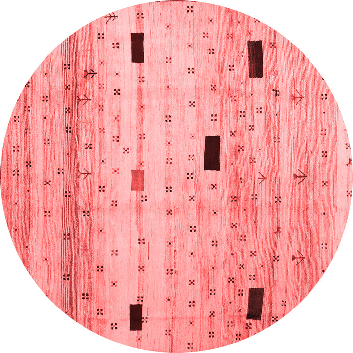 Machine Washable Abstract Red Contemporary Rug, wshcon1408red
