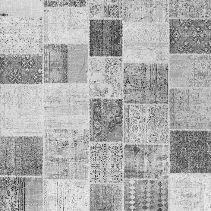 Patchwork Gray Transitional Rug, con1409gry