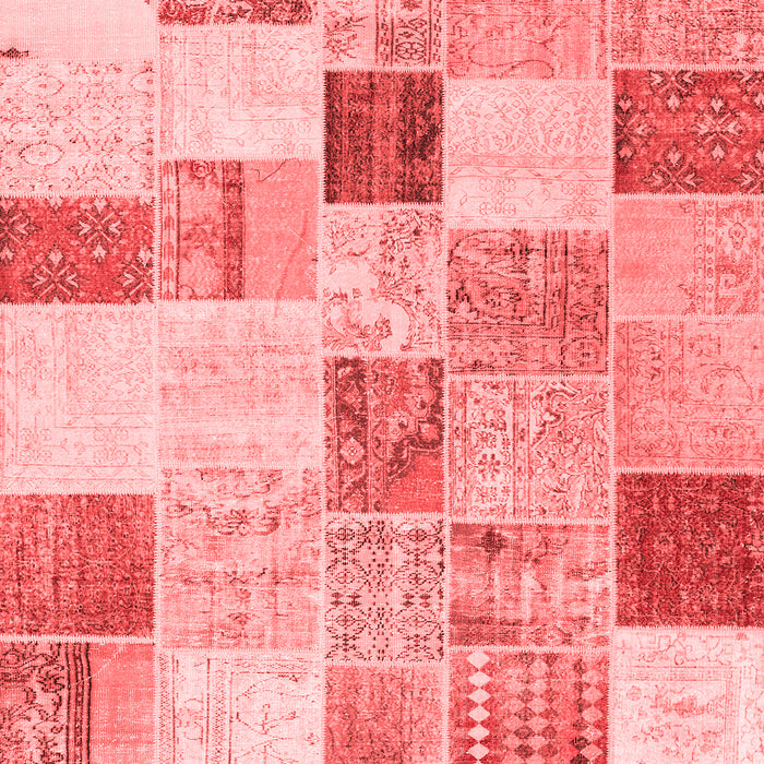 Patchwork Red Transitional Area Rugs