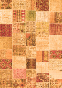 Patchwork Orange Transitional Rug, con1409org