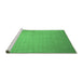 Sideview of Machine Washable Solid Emerald Green Modern Area Rugs, wshcon140emgrn