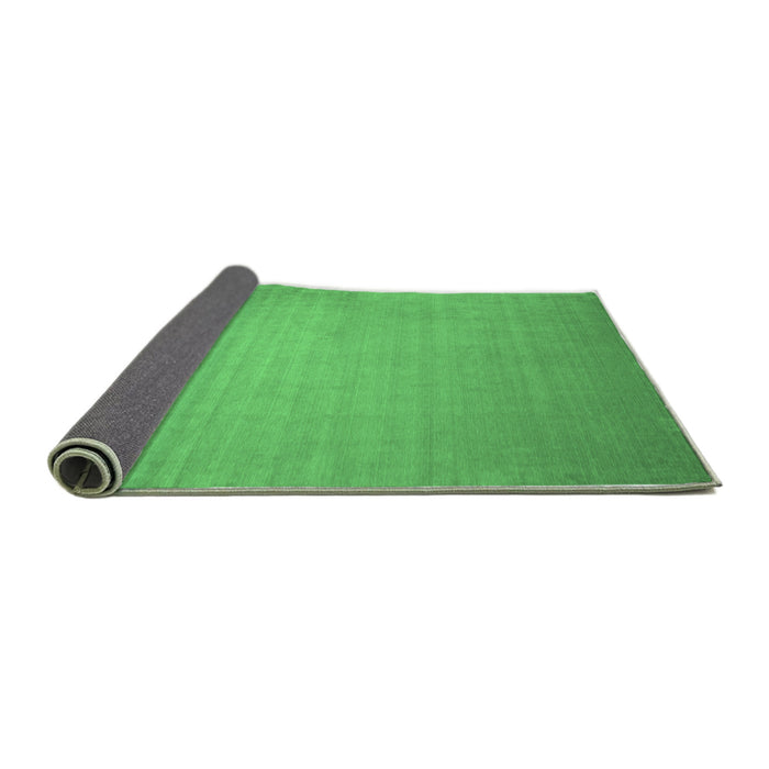 Sideview of Solid Emerald Green Modern Rug, con140emgrn