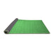 Sideview of Solid Emerald Green Modern Rug, con140emgrn