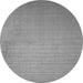 Machine Washable Solid Gray Modern Rug, wshcon140gry