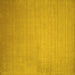 Square Machine Washable Solid Yellow Modern Rug, wshcon140yw