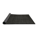 Thickness of Contemporary Charcoal Black Modern Rug, con141