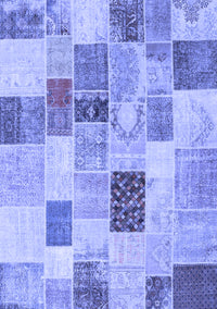 Patchwork Blue Transitional Rug, con1410blu