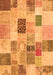 Serging Thickness of Machine Washable Patchwork Orange Transitional Area Rugs, wshcon1410org