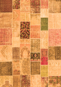 Patchwork Orange Transitional Rug, con1410org