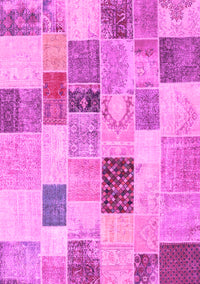 Patchwork Pink Transitional Rug, con1410pnk