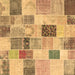 Square Patchwork Brown Transitional Rug, con1410brn