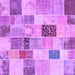 Square Patchwork Purple Transitional Rug, con1410pur