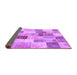 Sideview of Patchwork Purple Transitional Rug, con1410pur