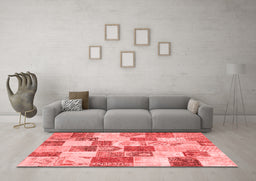 Transitional Red Washable Rugs