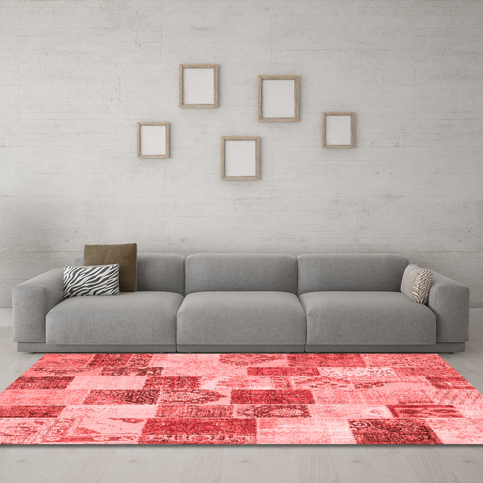 Transitional Red Washable Rugs