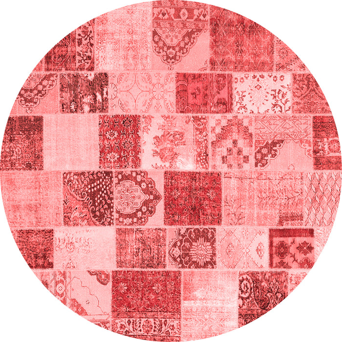 Patchwork Red Transitional Rug, con1411red