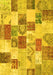 Patchwork Yellow Transitional Rug, con1411yw