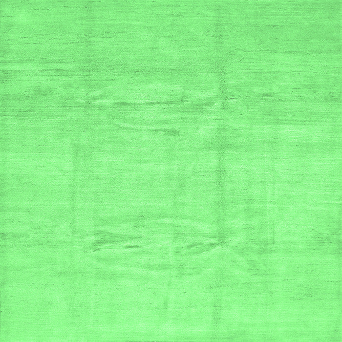 Square Solid Emerald Green Modern Rug, con1412emgrn