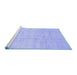 Sideview of Machine Washable Solid Blue Modern Rug, wshcon1412blu