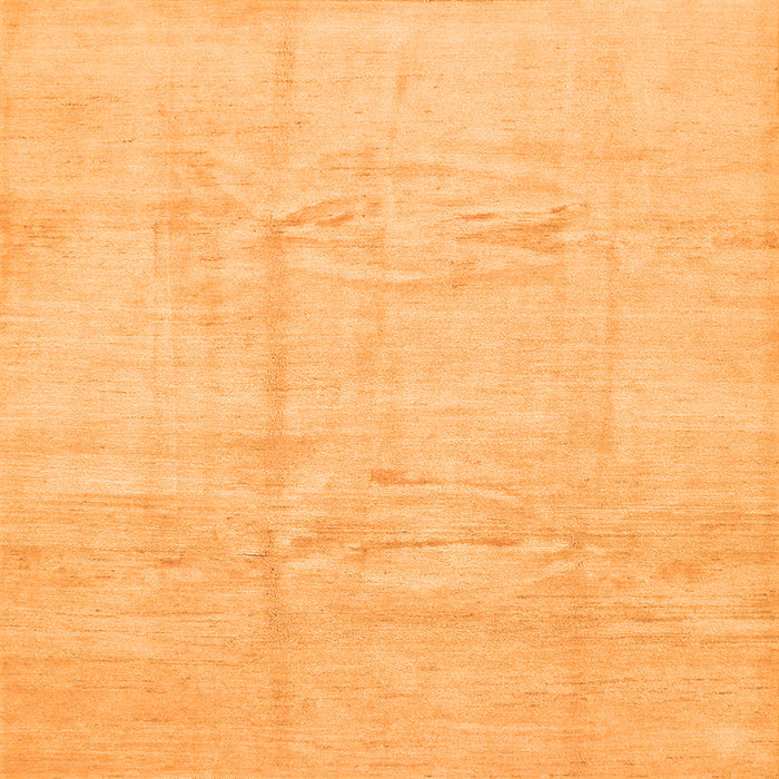 Serging Thickness of Solid Orange Modern Rug, con1412org