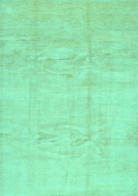 Solid Turquoise Modern Rug, con1412turq