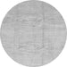 Square Solid Gray Modern Rug, con1412gry