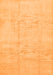 Solid Orange Modern Rug, con1412org