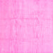 Square Solid Pink Modern Rug, con1412pnk