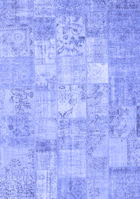 Patchwork Blue Transitional Rug, con1413blu