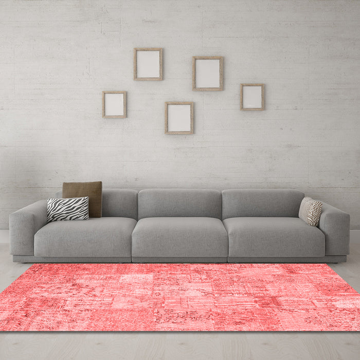 Transitional Red Washable Rugs
