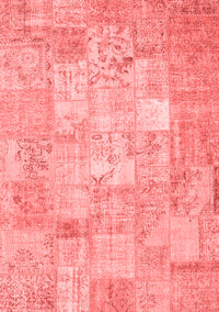 Patchwork Red Transitional Rug, con1413red